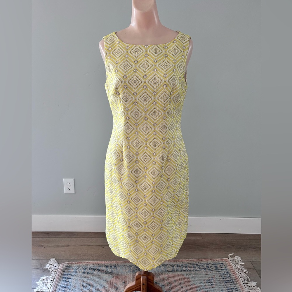 🌶️ Alex Marie Pencil Sleeveless Dress. Shine Bright Yellow. Size 4